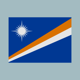 La diagonale sur le drapeau des îles Marshall représente l’horizon.