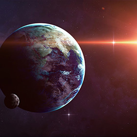 The Earth travels a distance of 577 million mi. (930 million km) every year to complete its orbit.