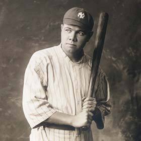 Babe Ruth had the best batting average scored over his career.