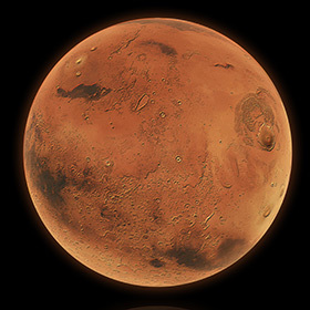 Mars has no moons.