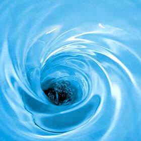 The direction of rotation of water when emptying a sink depends on the hemisphere in which it is located.