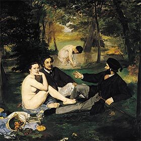 Auguste Renoir painted Le Déjeuner sur l’herbe (The Luncheon on the Grass).