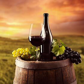 Il faut environ 1,3 à 1,5 kg (2,9 à 3,3 lb) de raisin pour produire une bouteille de vin.
