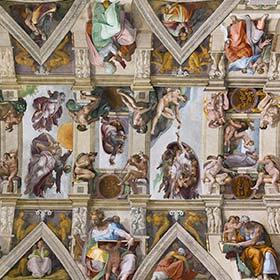 Genesis is the theme of the ceiling of the Sistine Chapel.