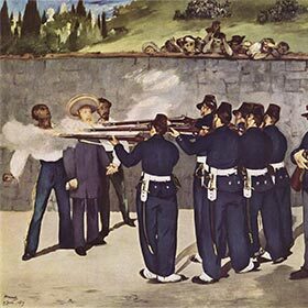 Édouard Manet a peint L’exécution de l'Empereur Maximilien.