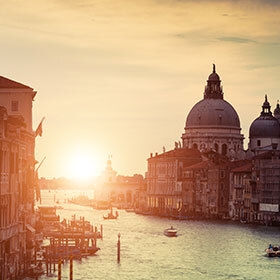 Venice is made up of three islands.
