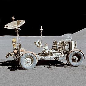 The maximum speed of the lunar rover was 25 mph (40 km/h).