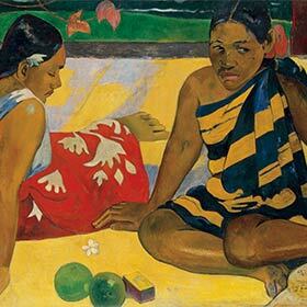 The artist Paul Cézanne made many paintings on the island of Tahiti.