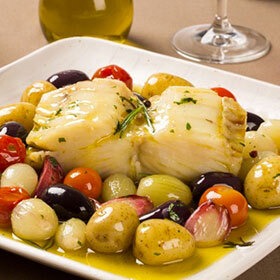 Bacalhau (cured cod) is a traditional Christmas dish in Portugal.