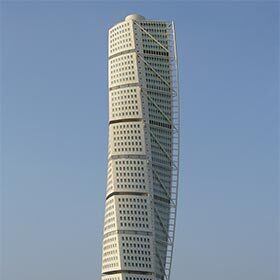Le Turning Torso est la plus haute tour de Scandinavie.