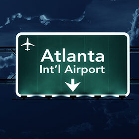 In 2014, the Atlanta airport had more visitors than the Beijing airport.