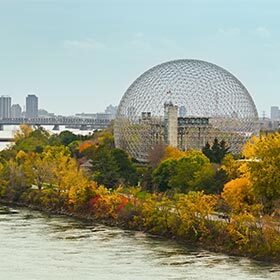 Originally, the Biosphere was to be the head office of the Royal Bank of Canada.