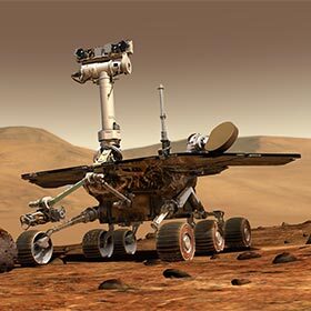 The rover Opportunity was able to achieve only half its mission.