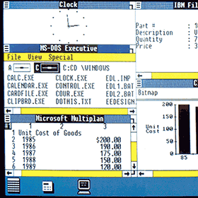 The first version of Microsoft Windows, Windows 1.0 was a tremendous success.