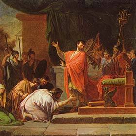 In the Roman Empire, the teaching of Greek language and culture was banned for a long time.