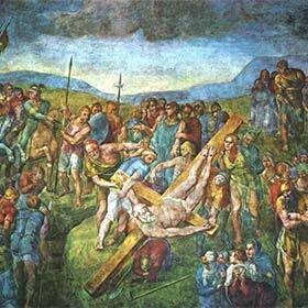 The last fresco of Michelangelo was The Crucifixion of Saint Peter.
