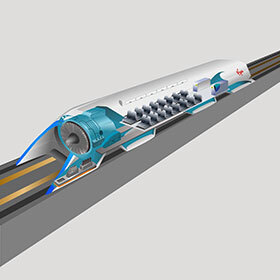 Thanks to his Hyperloop project, Elon Musk announced that, by 2022, he would connect New York and Los Angeles in 1 h 29 min.