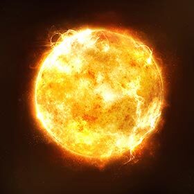 Earth could fit more than one million times into the Sun.