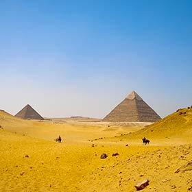 At the time of the construction of the Pyramids of Giza, this region, now desert, was a savanna.