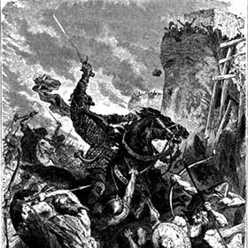 The siege of Paris ceased in 887 when the king of France paid a ransom to the Vikings.