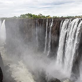 The Victoria Falls are more than 1.06 mi. (1.7 km) wide.