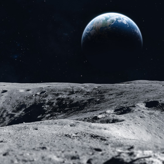 Lunar gravity is equal to 5% of Earth's gravity.