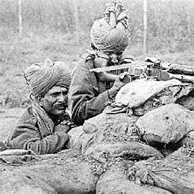 L’Inde a fourni plus de 100 000 soldats à la Grande-Bretagne.