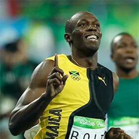 Usain Bolt is the first man to run 100 meters in less than 10 seconds.