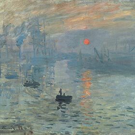The Impressionist movement owes its name to this Monet painting.