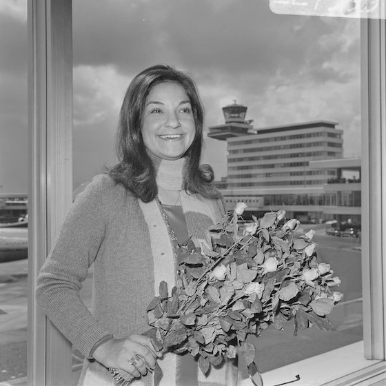 French singer Frida Boccara was one of four winners of the 1969 Eurovision Song Contest in Madrid.