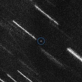On October 12, 2017, an asteroid about 100 ft. (30 m) in diameter passed between the Earth and the Moon.