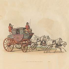 The average speed of a stagecoach was 9 to 12.5 mph (15 to 20 km/h).