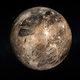 Ganymède, une des lunes de Jupiter, est plus grande que la planète Mercure.