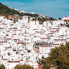 Andalusia, with its white villages, is located in northern Portugal.