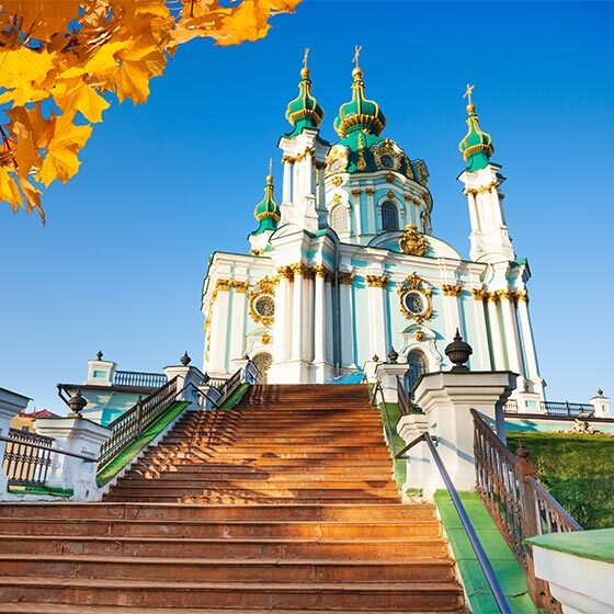 The foundations of St. Andrew’s Church in Kiev show worrying signs of deterioration that could cause it to collapse.