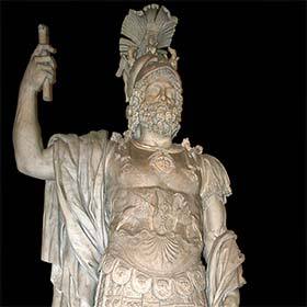 Mars is the name of the god of war in Greek mythology.