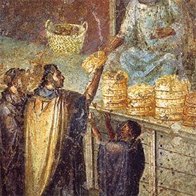 The first known name for a cake means “offering.”