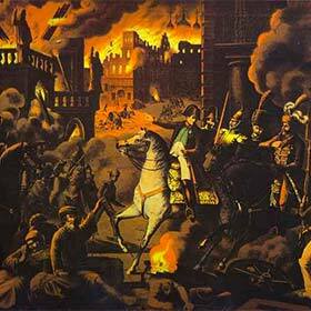 On September 14, 1812, Napoleon entered a Moscow abandoned by its population.