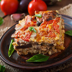 Moussaka is traditionally made with lamb or mutton.