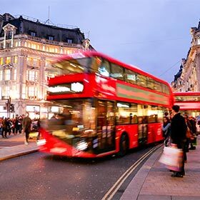 The decision to paint London buses red came from a transport company’s desire to stand out from the competition.