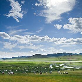 The best place to see a salt desert is in Mongolia.