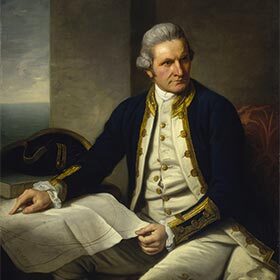 James Cook est le premier Européen à avoir foulé le sol de la Nouvelle-Zélande.