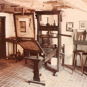 The first printing press was a modified winepress.