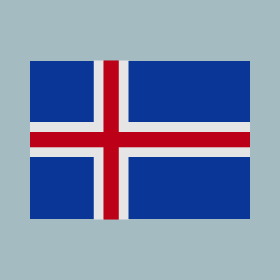 On the Icelandic flag, the red represents the blood spilled in the fight for independence.