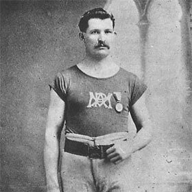Étienne Desmarteau est le premier Québécois à avoir remporté une médaille d’or aux Jeux olympiques.