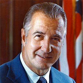 Spiro Agnew, Nixon’s vice-president, resigned following a scandal unrelated to Watergate.
