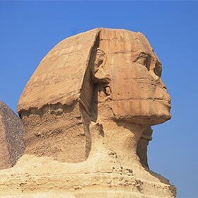 In 1420 BC, the Sphinx was probably buried under the sand.
