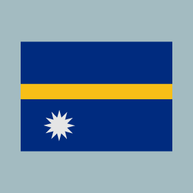 On the flag of Nauru, the yellow line represents the equator.