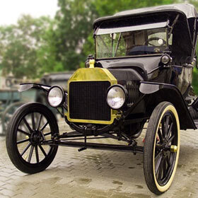 In 1916, more than half of the cars were Model T Fords.