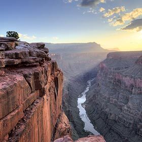 The Grand Canyon is less than 125 mi. (200 km) long.
